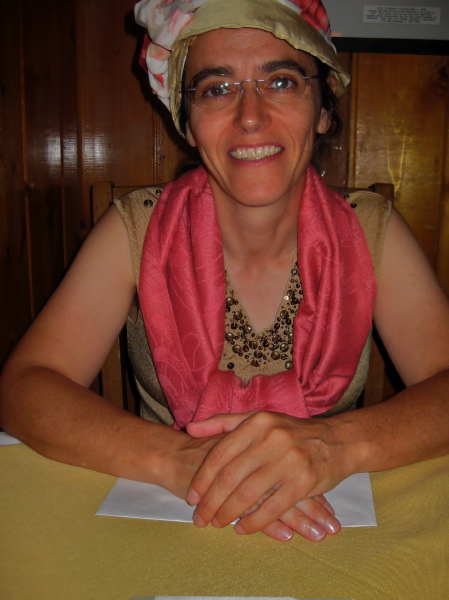 Stella at the table
