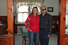 Laura and David in the dining room