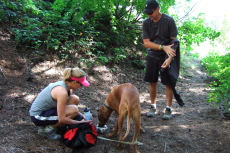 We stop to give Kumba a drink of water.