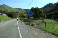 Starting up Geysers Rd. (400ft)