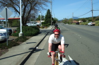 Pacelining through Healdsburg.