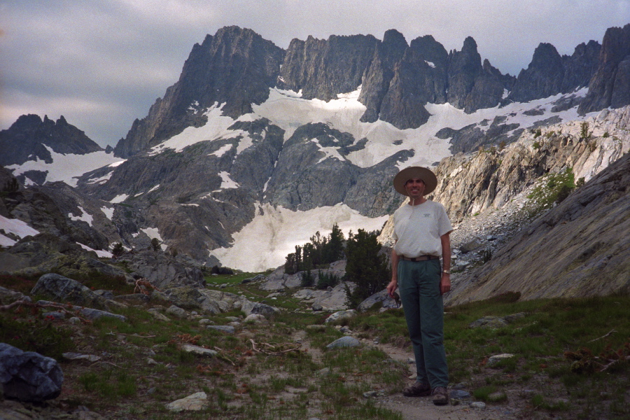 Bill on the trail to Iceberg Lake