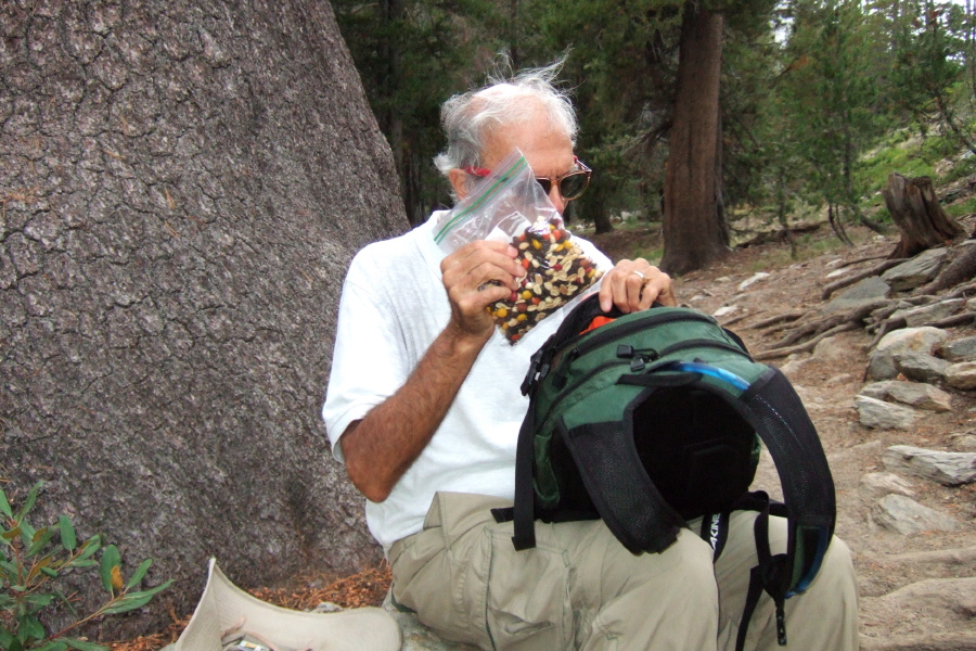 David gets out his bag of GORP.