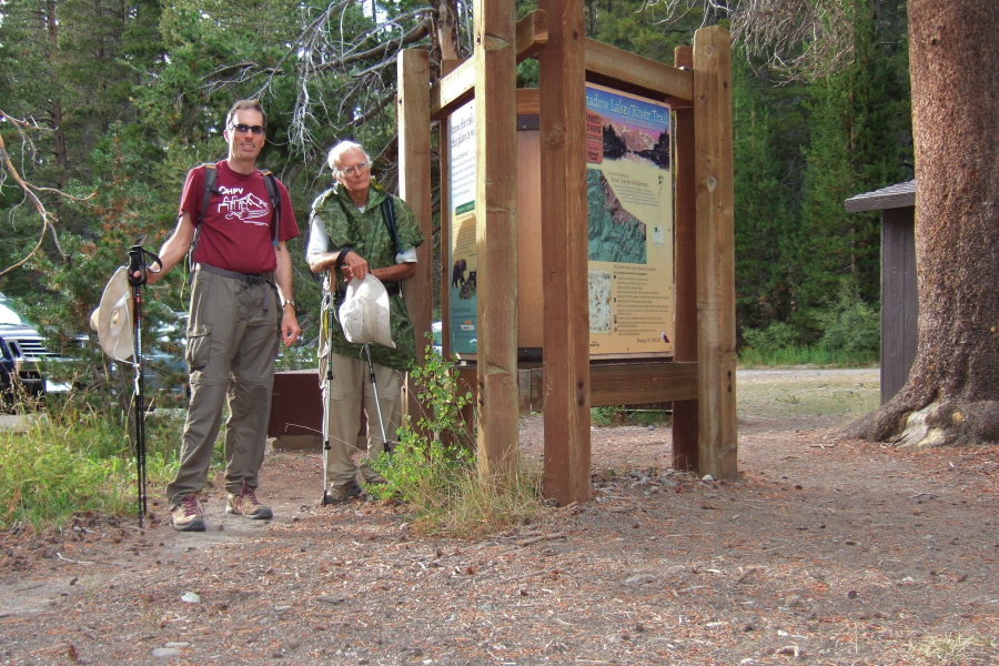 Bill and David at the trailhead.