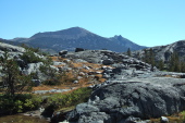 View back toward San Joaquin Mountain and the Two Teats