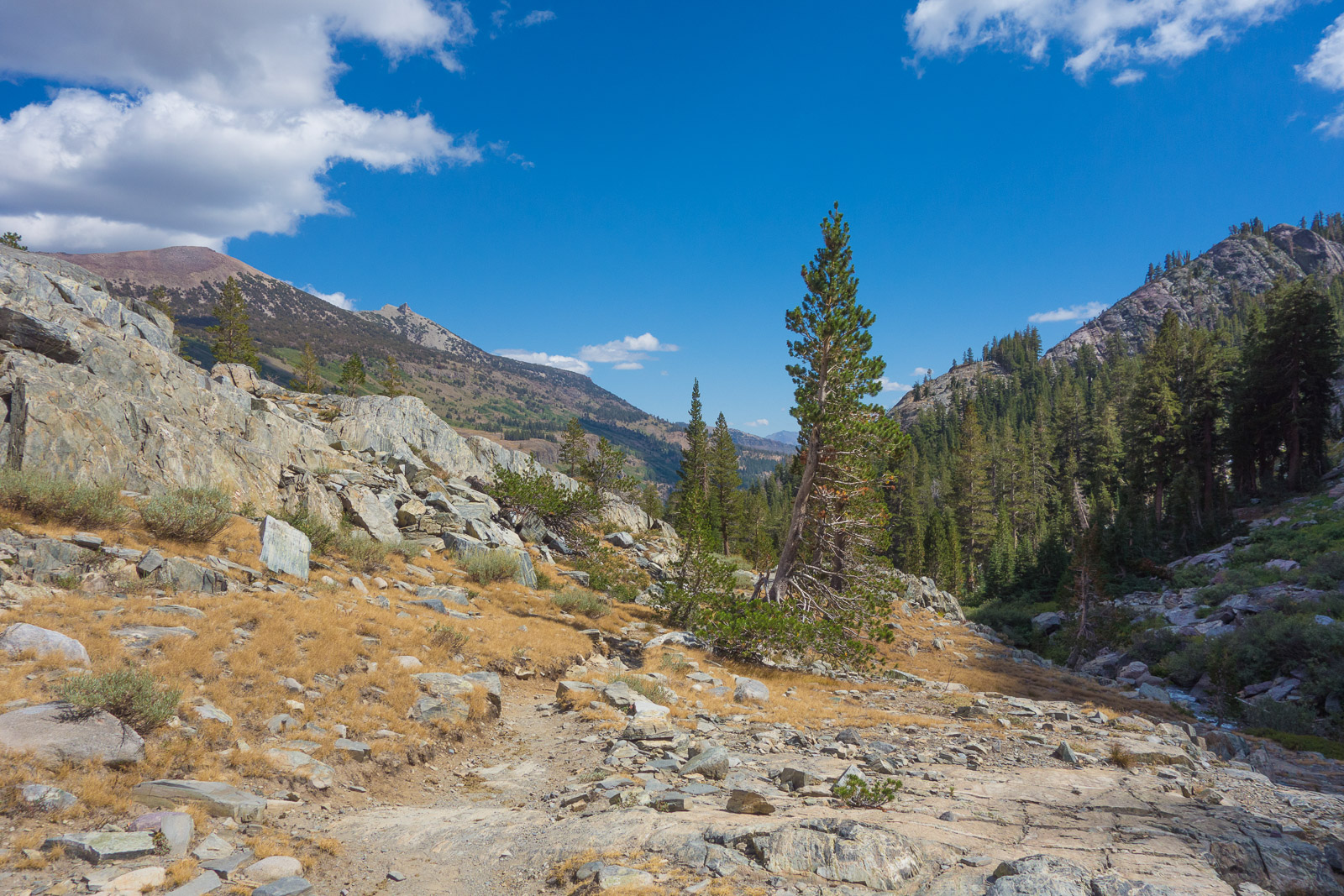 To the left are San Joaquin Mountain and Two Teats.