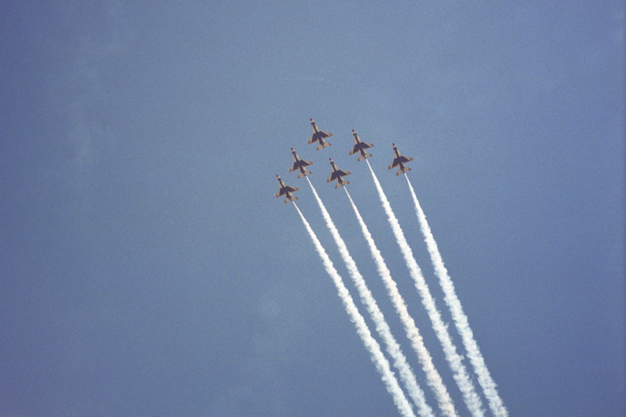 Right over us