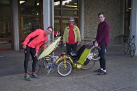 Zach, Ron, and Bill at the finish.