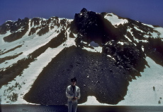 Bill at a windy Ellery Lake