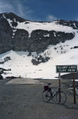 Looking down the canyon at Ellery Lake