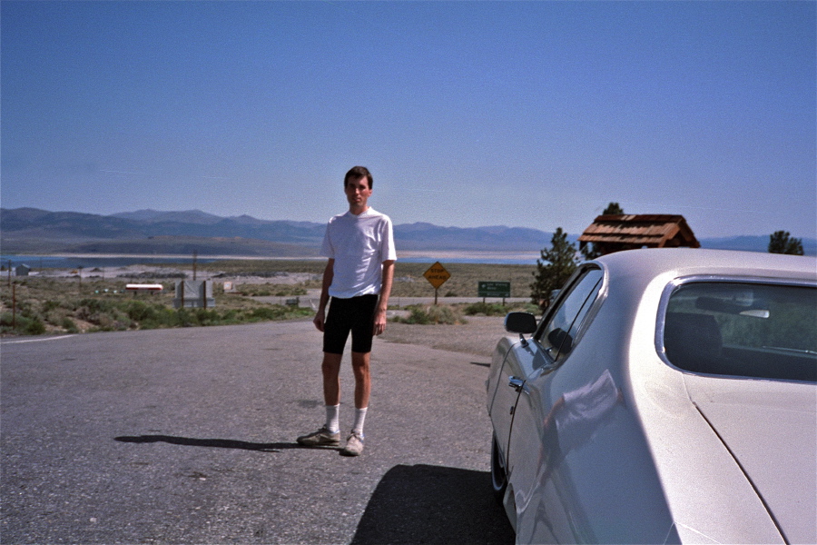 Bill at start of his ride over Tioga Pass.