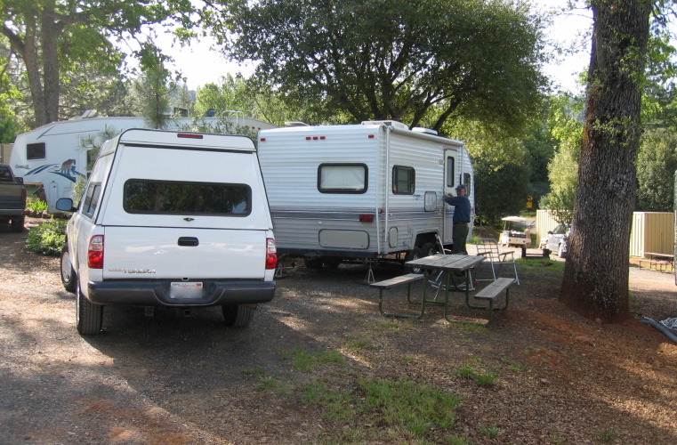 Ron locks up the Particleboard Palace.