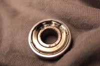 Burnt 608 bearing.