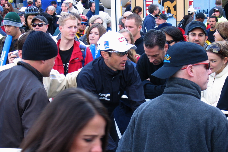 Bobby Julich looks for an escape.