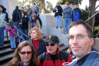 Debra, Randall, Bill (l to r, foreground)