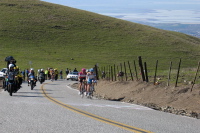 The leaders are almost at the summit.