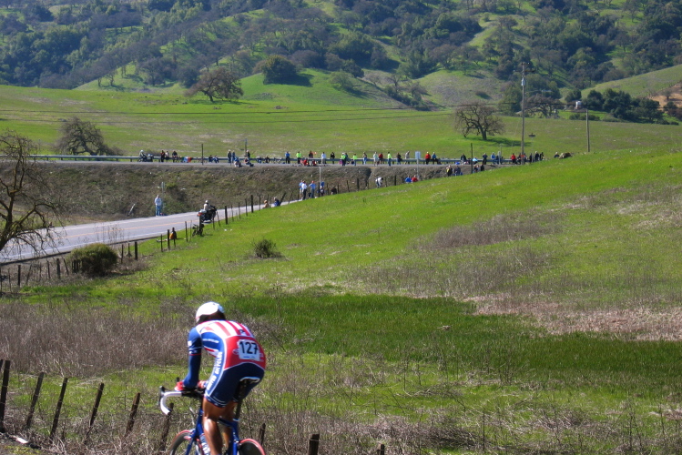 Mariano Friedick descends Bailey Rd. to McKean Rd.