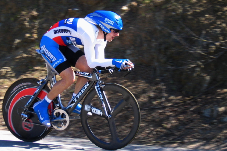 Vladimir Gusev crests Bailey Rd.