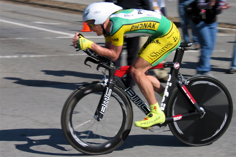 Floyd Landis at Bailey Rd. and Santa Teresa Blvd.