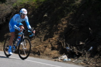 Rene Haselbacher crests Bailey Rd.