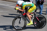 Floyd Landis at Bailey Rd. and Santa Teresa Blvd.
