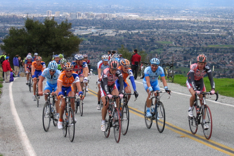 Enjoying the climb up Sierra Rd.