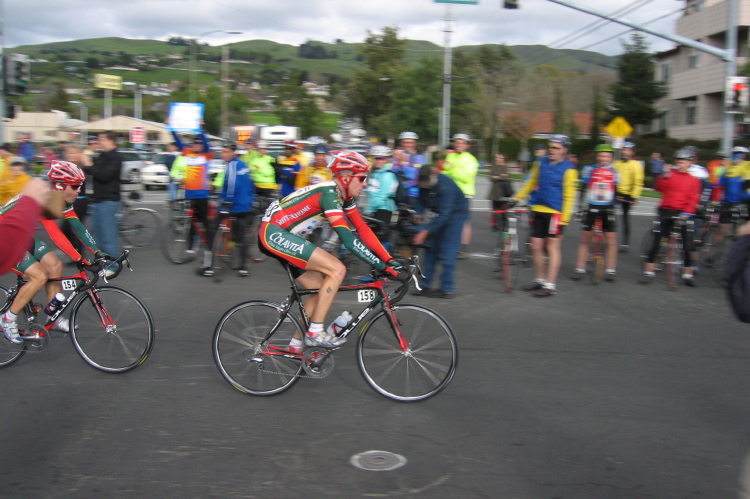 Tyler Wren leads his teammate, Charles Dionne, to the finish.