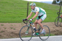 David McCann climbs Sierra Rd.