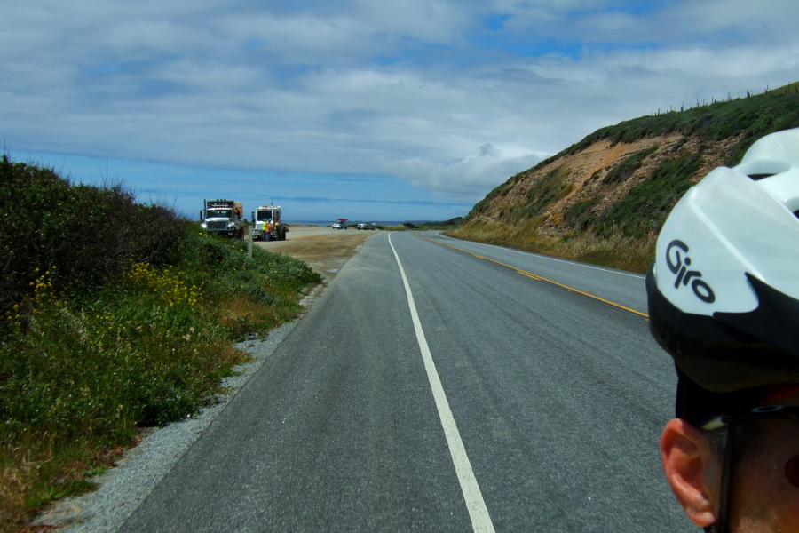 Leaving the clouds behind.