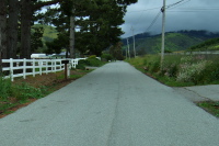 Tunitas Creek road is quickly back to its quiet self.