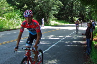 Andy Schleck doesn't appear to be working too hard.