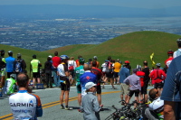 Everyone is expectantly waiting for the race to arrive.