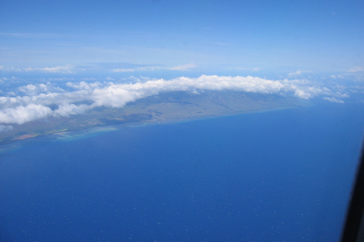 Passing the Island of Molokai.