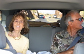 Kay and David enjoy the drive from Kahului to Ka'anapali Shores.