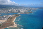 Honolulu and the Koolau Range.