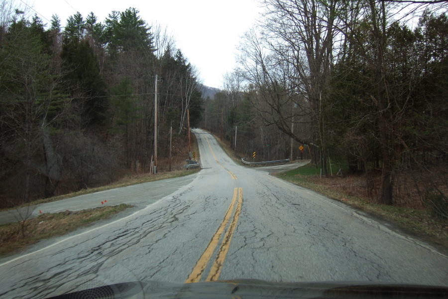 Driving north on VT133 near Middletown Springs, VT