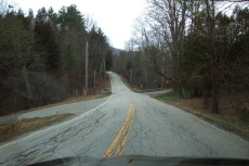Driving north on VT133 near Middletown Springs, VT