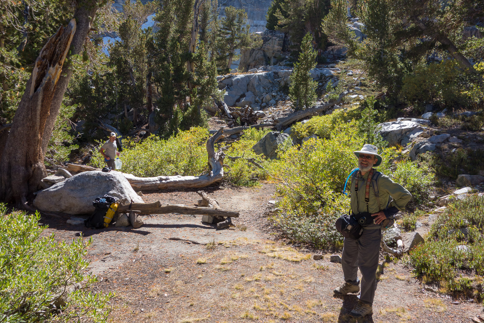 We assured him we were just passing through and that no one else would be coming our way.