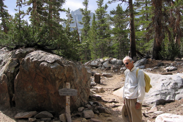 David at the start of Treasure Lakes Trail.
