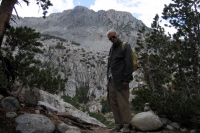 Dad crossly waits for me to take the picture.