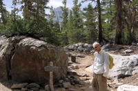 David at the start of Treasure Lakes Trail.