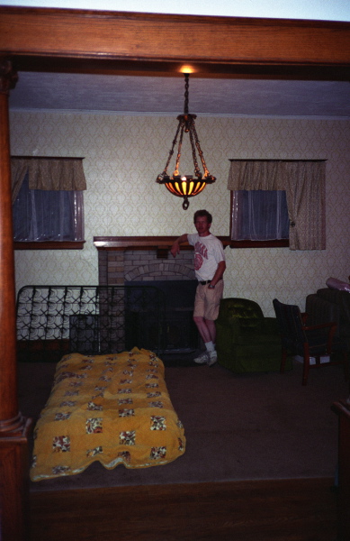 Dan in the living room