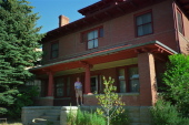 Dan on the front porch of his house.