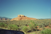 Sandstone bluff near Arches National Park