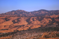 Mt. Hamilton and Mt. Isabel tower over Evergreen.