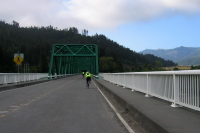 Crossing the Murphy Memorial Bridge to Scotia.  (140ft)
