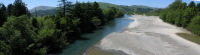 Crossing the Mattole River near Petrolia (80ft)