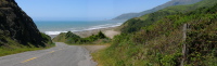 Descending Mattole Rd. to the Lost Coast. (220ft)