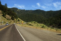 Driving alongside the Eel River on US-101.