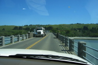 Crossing the Eel River on the narrow Fernbridge.